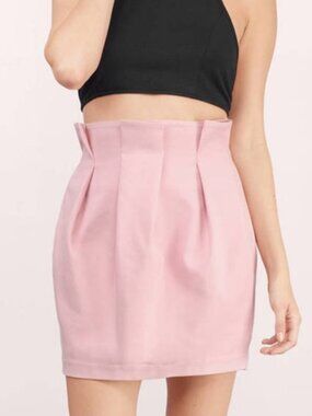 Tobi Blush Pleated Skirt
